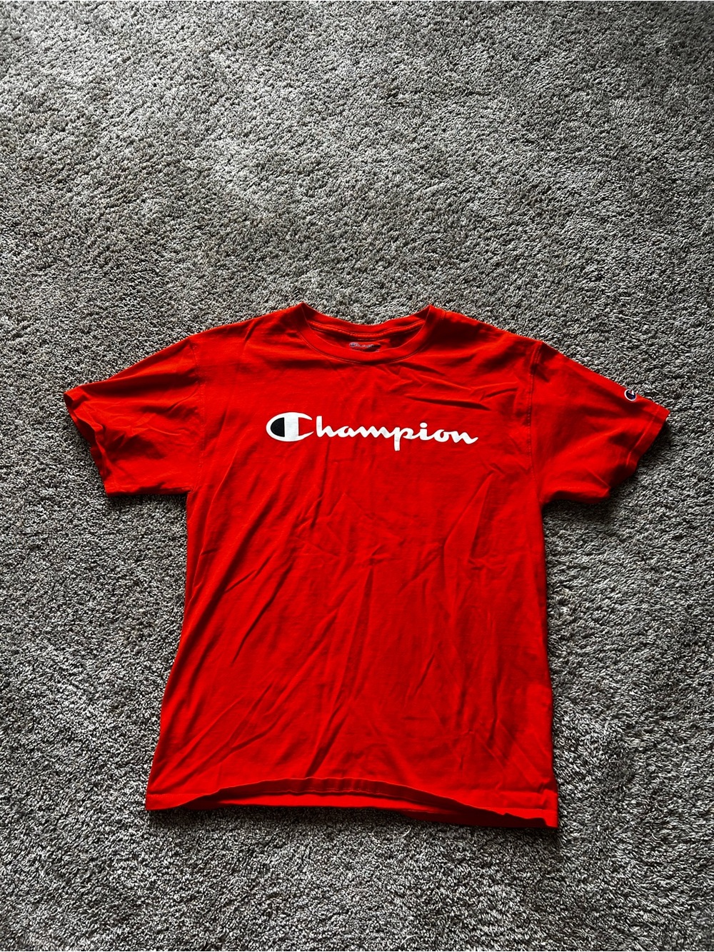 Champion Orange Logo Tee